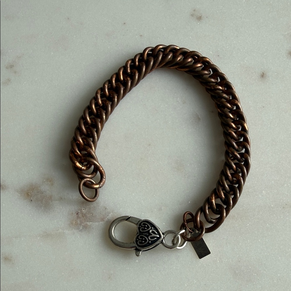 Vintage Copper Woman’s Fishtail Chain Bracelet